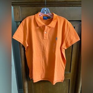 Ralph Lauren Classic Fit Orange Polo Sz L NWT